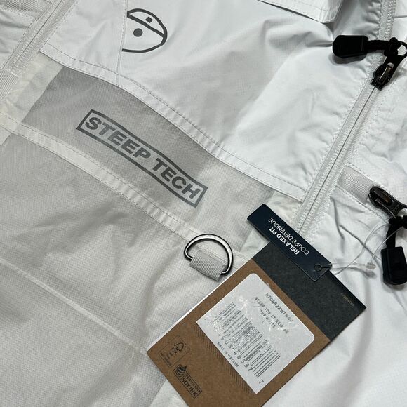 THE NORTH FACE STEEP TECH LIGHT RAIN JACKET WHITE - Picture 10 of 10